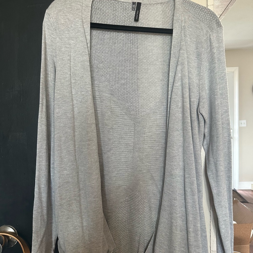 Maurices Light Gray Women's Cardigan